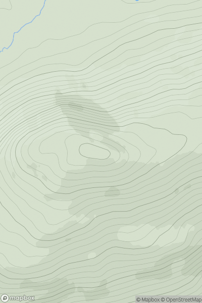 Thumbnail image for Beinn a' Mheadhoin [Loch Duich to Cannich] showing contour plot for surrounding peak